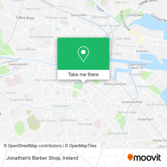 Jonathan's Barber Shop map