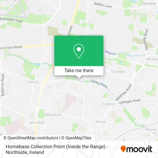 Homebase Collection Point (Inside the Range) - Northside map