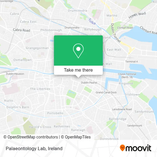 Palaeontology Lab map