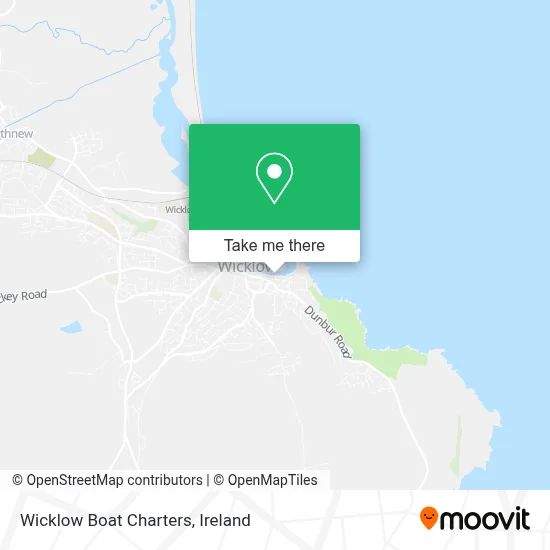 Wicklow Boat Charters map