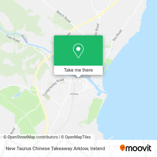 New Taurus Chinese Takeaway Arklow map