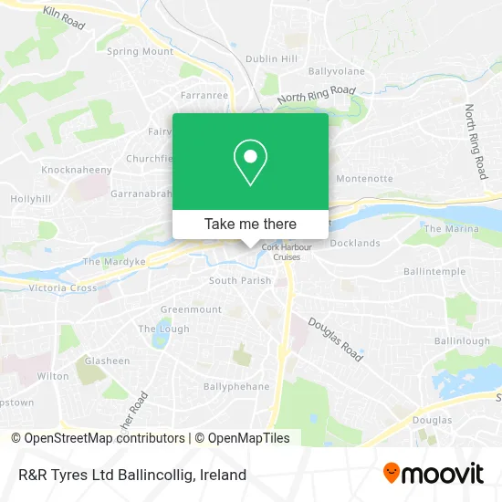 R&R Tyres Ltd Ballincollig map