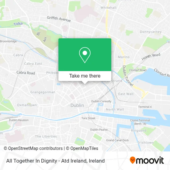 All Together In Dignity - Atd Ireland map
