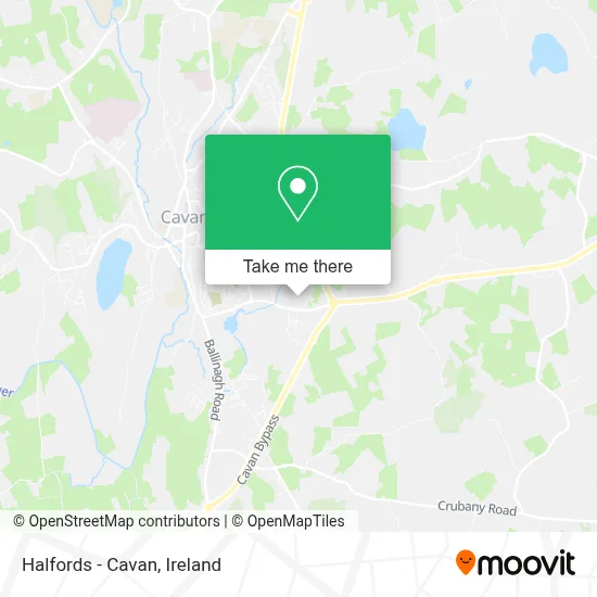 Halfords - Cavan map