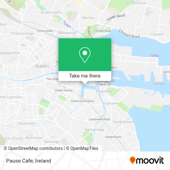 Pause Cafe map