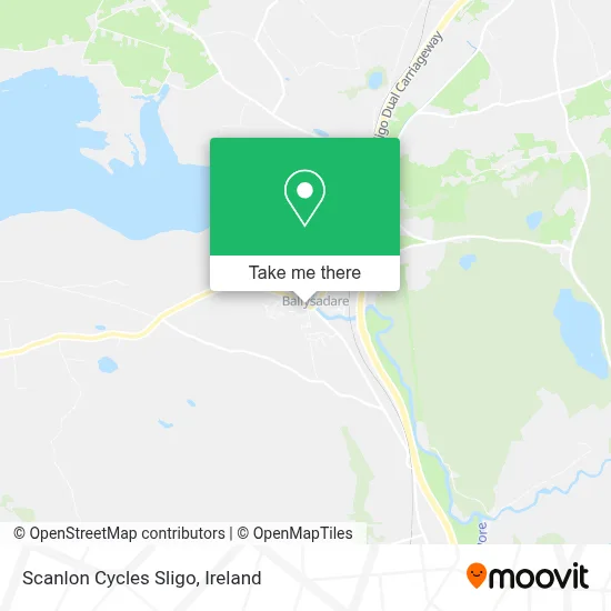 Scanlon Cycles Sligo map