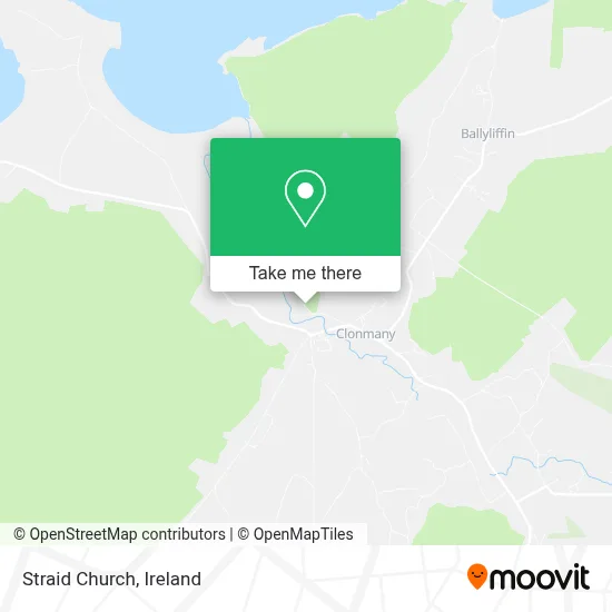 Straid Church map