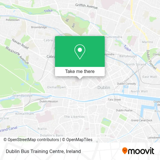 Dublin Bus Training Centre map