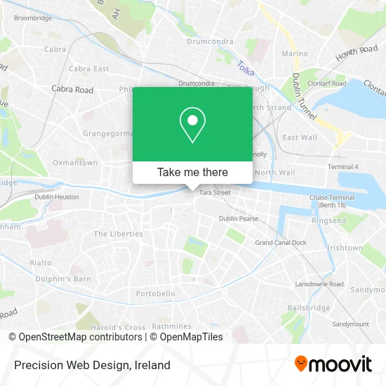 Precision Web Design map