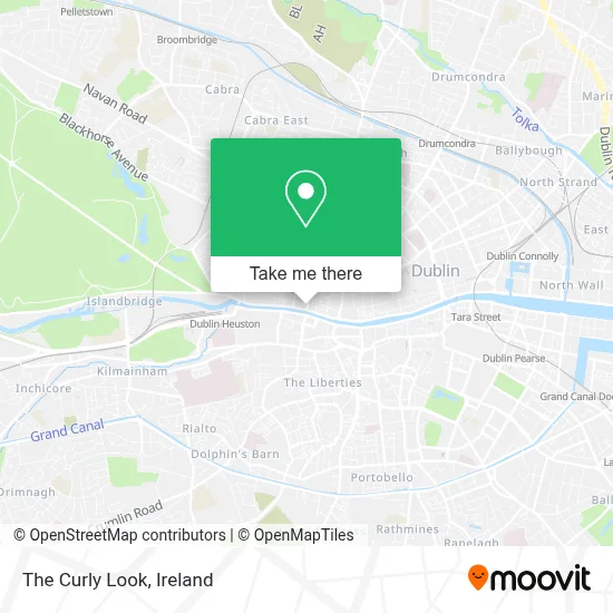 The Curly Look map