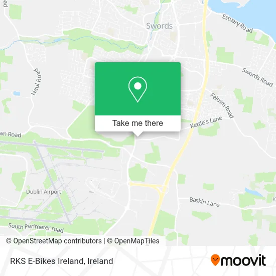 RKS E-Bikes Ireland map