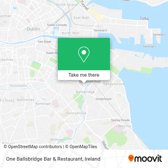 One Ballsbridge Bar & Restaurant map