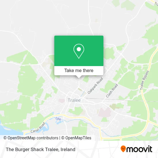 The Burger Shack Tralee map