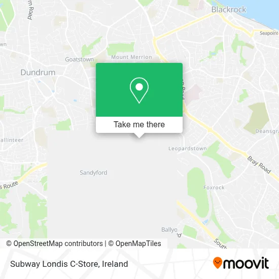 Subway Londis C-Store map