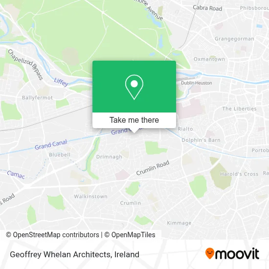 Geoffrey Whelan Architects map