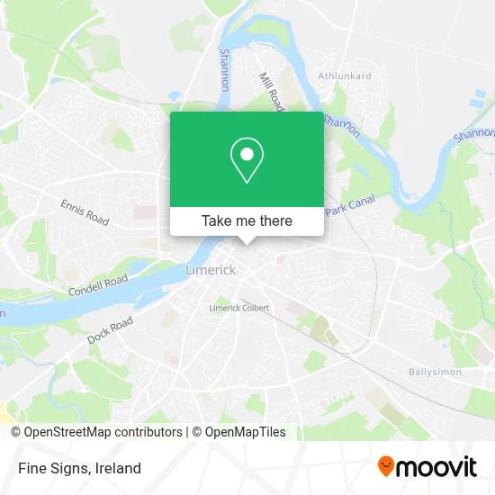 Fine Signs map