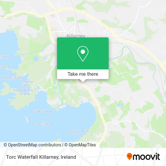 Torc Waterfall Killarney map