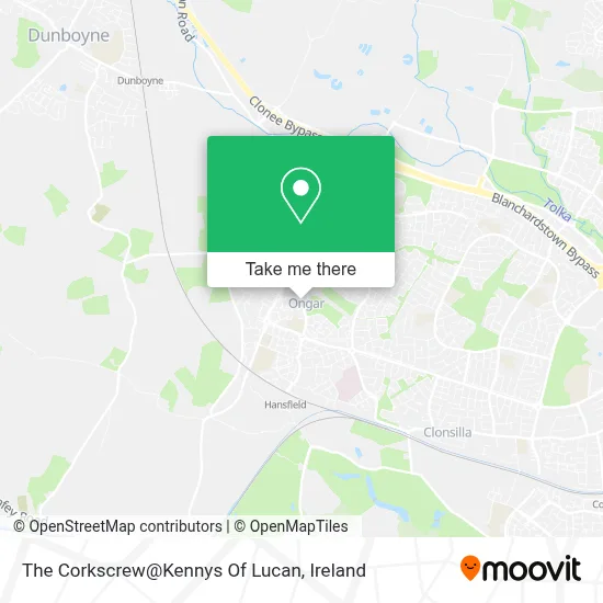 The Corkscrew@Kennys Of Lucan map