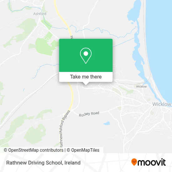 Rathnew Driving School map