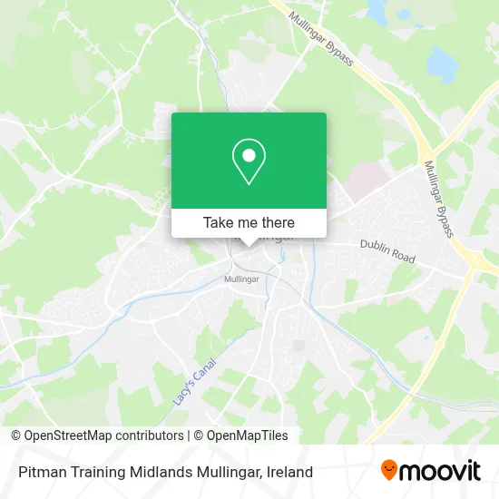 Pitman Training Midlands Mullingar map