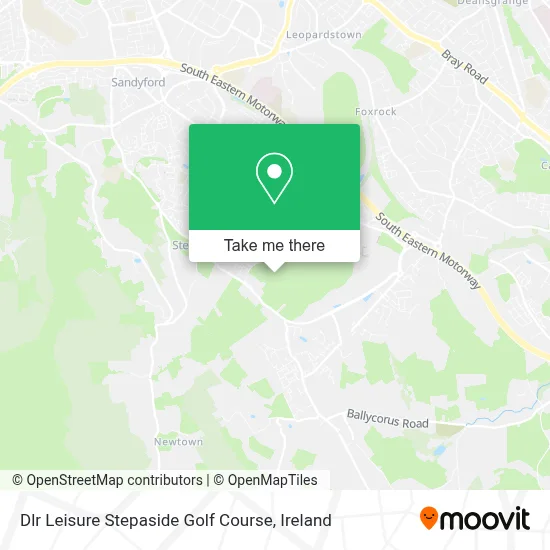 Dlr Leisure Stepaside Golf Course map