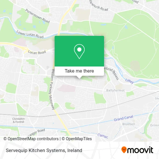 Servequip Kitchen Systems map