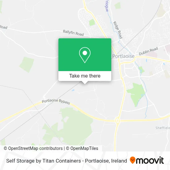 Self Storage by Titan Containers - Portlaoise map