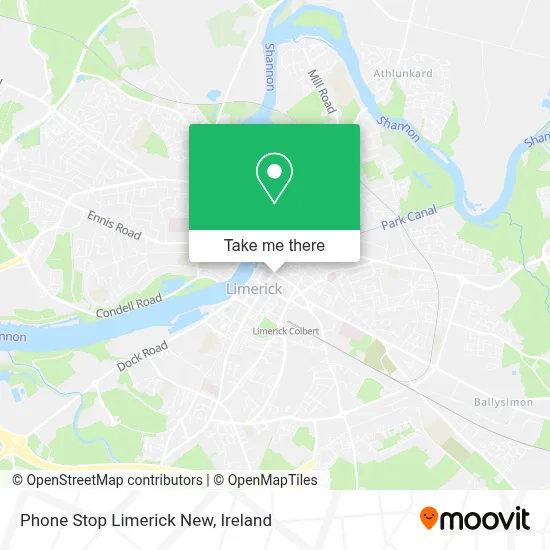 Phone Stop Limerick New map