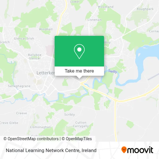 National Learning Network Centre map