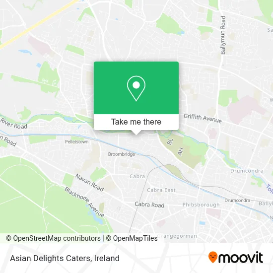 Asian Delights Caters map