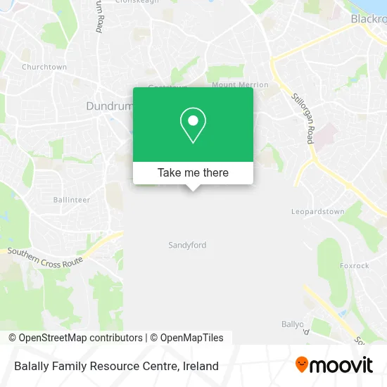 Balally Family Resource Centre map