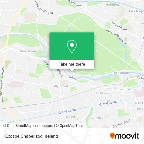 Excape Chapelizod map