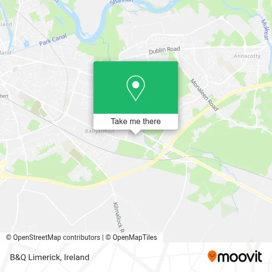 B&Q Limerick map