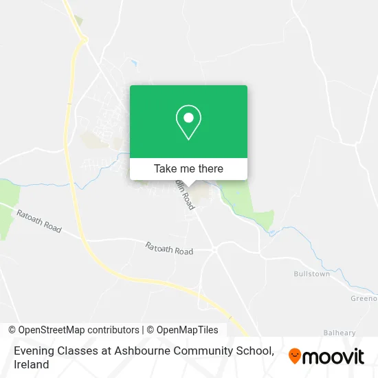 Evening Classes at Ashbourne Community School map