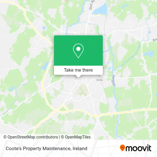 Coote's Property Maintenance map