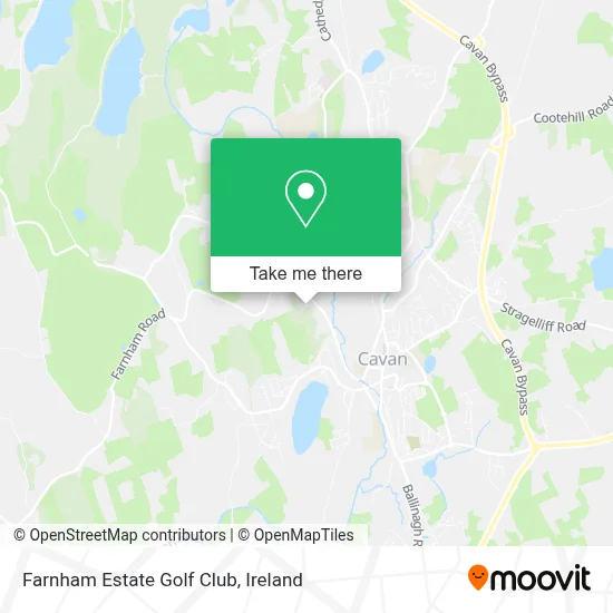 Farnham Estate Golf Club map