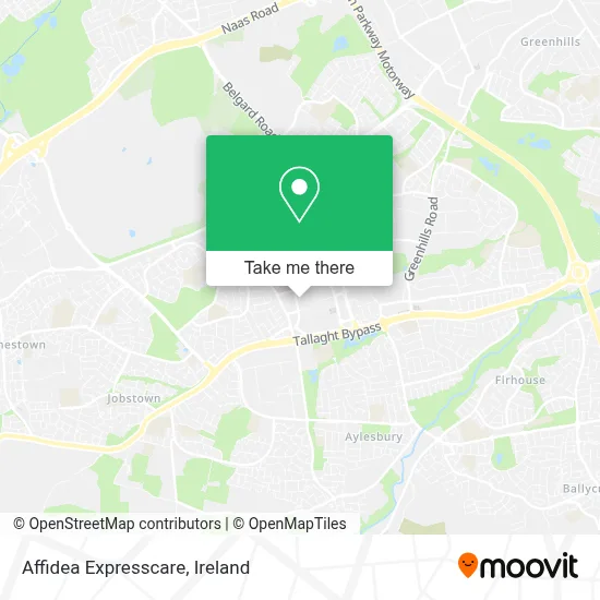 Affidea Expresscare map