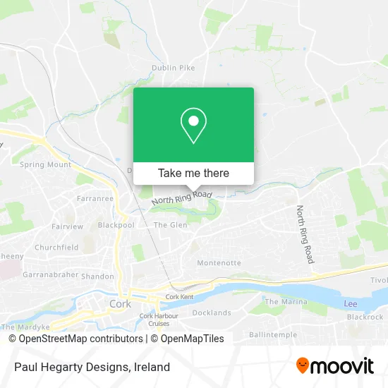 Paul Hegarty Designs map