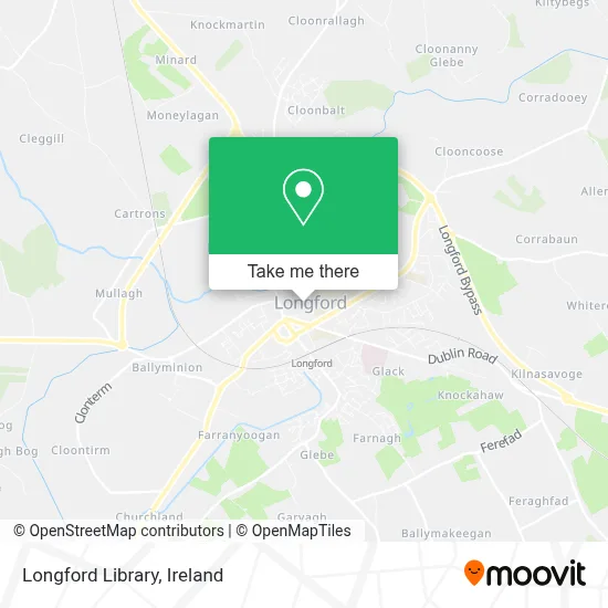Longford Library map