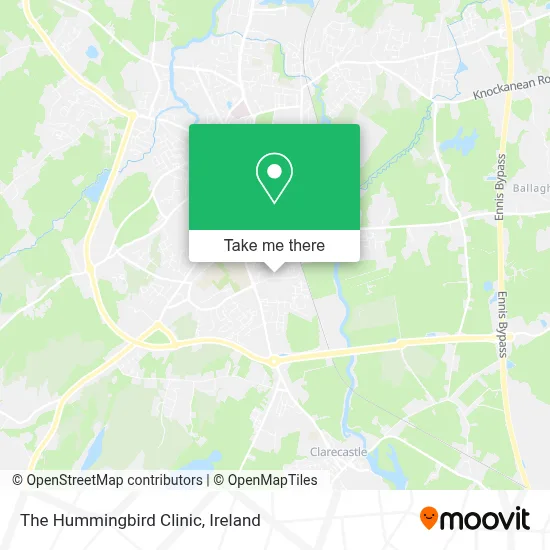 The Hummingbird Clinic map