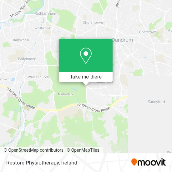 Restore Physiotherapy map