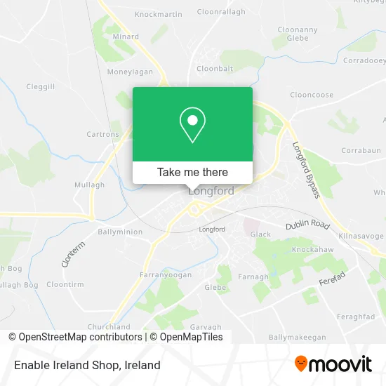 Enable Ireland Shop map