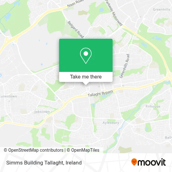 Simms Building Tallaght map