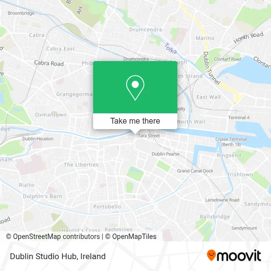 Dublin Studio Hub map