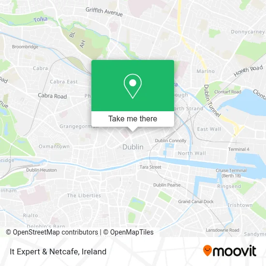 It Expert & Netcafe map