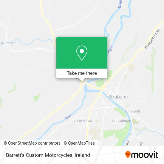 Barrett's Custom Motorcycles map