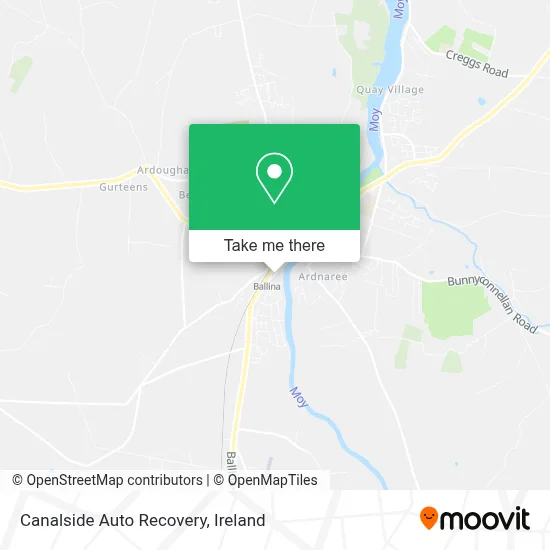 Canalside Auto Recovery map