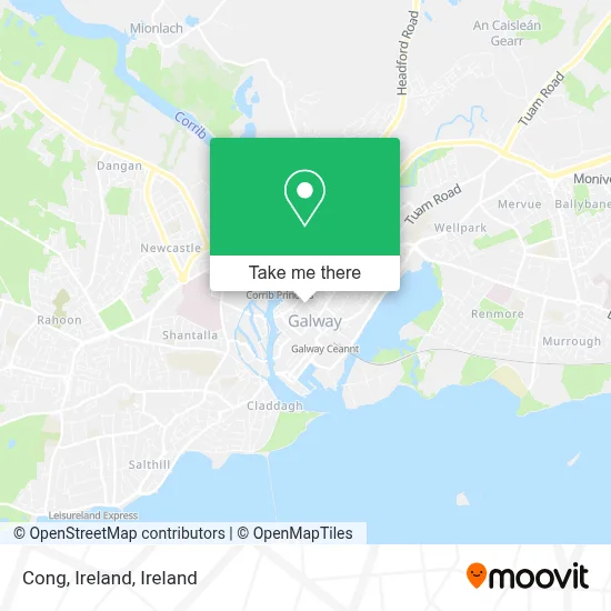 Cong, Ireland map
