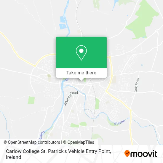 Carlow College St. Patrick's Vehicle Entry Point map