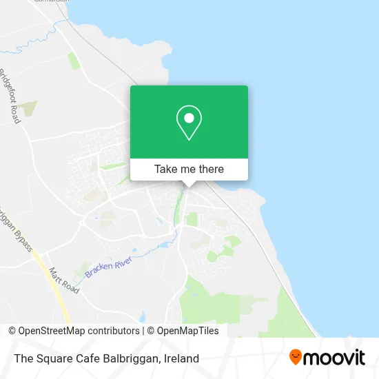 The Square Cafe Balbriggan map
